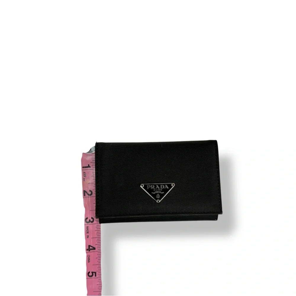 Prada Nylon Card Holder, Wallet, Chocolate Brown - Picture 7 of 10